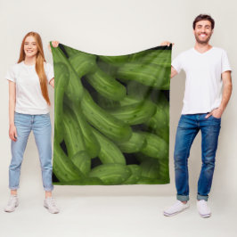 Dill Pickles Fleece Blanket Deken