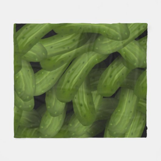 Dill Pickles Fleece Blanket Deken (Voorkant (Horizontaal))