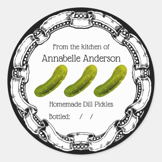 Dill Pickles Label personaliseren (Voorkant)