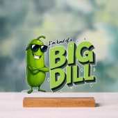 Dill Pickles Lovers Gift - Grappige Cartoon Design Acryl Bord (Neutraal)