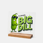 Dill Pickles Lovers Gift - Grappige Cartoon Design Acryl Bord (Hoek)