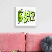 Dill Pickles Lovers Gift - Grappige Cartoon Design Canvas Afdruk (Insitu (Woonkamer))