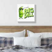 Dill Pickles Lovers Gift - Grappige Cartoon Design Canvas Afdruk (Insitu (Slaapkamer))