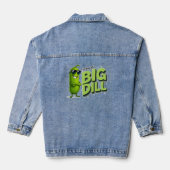 Dill Pickles Lovers Gift - Grappige Cartoon Design Denim Jacket (Achterkant)