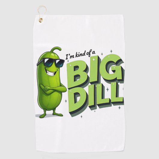 Dill Pickles Lovers Gift - Grappige Cartoon Design Golfhanddoek (Voorkant)