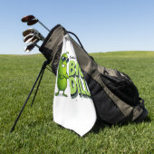 Dill Pickles Lovers Gift - Grappige Cartoon Design Golfhanddoek (Groen)