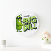 Dill Pickles Lovers Gift - Grappige Cartoon Design Grote Klok (Huis)