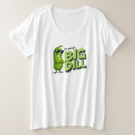 Dill Pickles Lovers Gift - Grappige Cartoon Design Grote Maat T-shirt