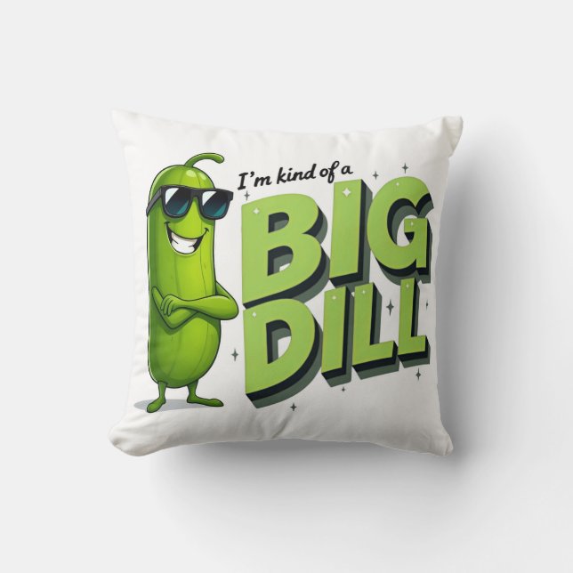 Dill Pickles Lovers Gift - Grappige Cartoon Design Kussen (Voorkant)
