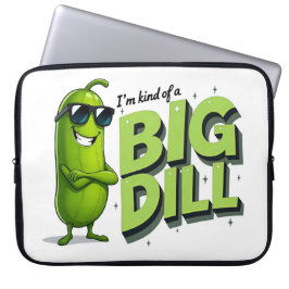 Dill Pickles Lovers Gift - Grappige Cartoon Design Laptop Sleeve