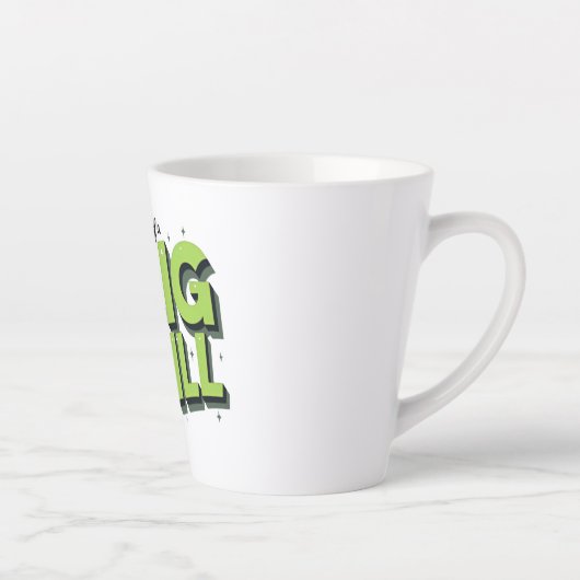 Dill Pickles Lovers Gift - Grappige Cartoon Design Latte Mok (Rechts)