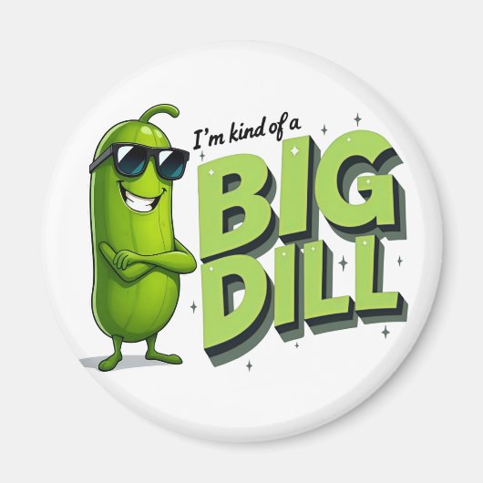 Dill Pickles Lovers Gift - Grappige Cartoon Design Magneet (Voorkant)