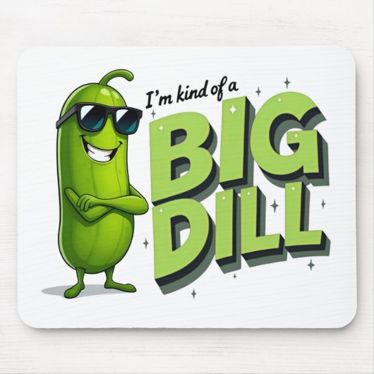 Dill Pickles Lovers Gift - Grappige Cartoon Design Muismat (Voorkant)