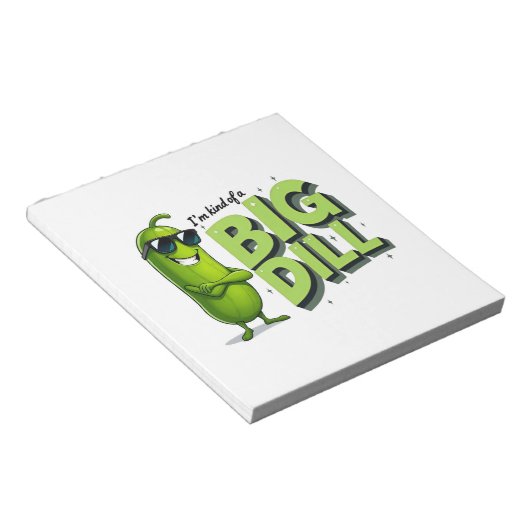 Dill Pickles Lovers Gift - Grappige Cartoon Design Notitieblok (Schuin)