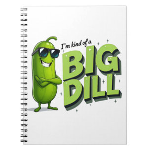 Dill Pickles Lovers Gift - Grappige Cartoon Design Notitieboek
