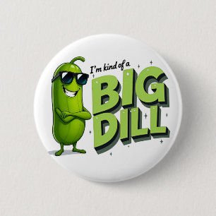 Dill Pickles Lovers Gift - Grappige Cartoon Design Ronde Button 5,7 Cm