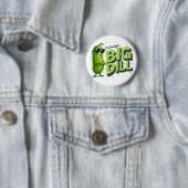 Dill Pickles Lovers Gift - Grappige Cartoon Design Ronde Button 5,7 Cm (In situ)
