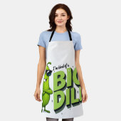 Dill Pickles Lovers Gift - Grappige Cartoon Design Schort (Gedragen)