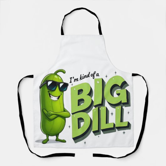 Dill Pickles Lovers Gift - Grappige Cartoon Design Schort (Voorkant)