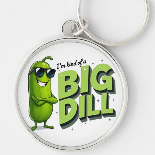 Dill Pickles Lovers Gift - Grappige Cartoon Design Sleutelhanger (Voorkant)