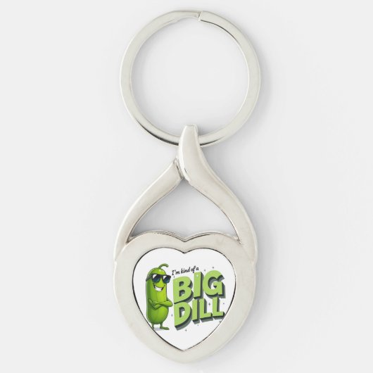 Dill Pickles Lovers Gift - Grappige Cartoon Design Sleutelhanger (Voorkant)