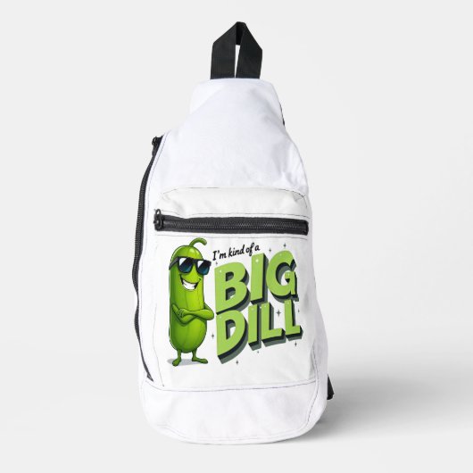 Dill Pickles Lovers Gift - Grappige Cartoon Design Sling Bag (Voorkant)