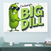 Dill Pickles Lovers Gift - Grappige Cartoon Design Spandoek (Beurs)