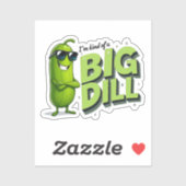 Dill Pickles Lovers Gift - Grappige Cartoon Design Sticker (Vel)