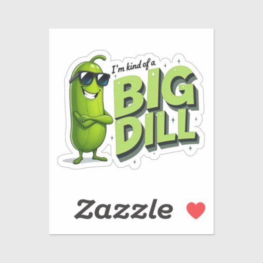 Dill Pickles Lovers Gift - Grappige Cartoon Design Sticker (Vel)