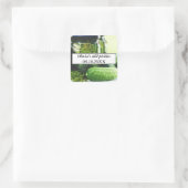 Dill Pickles Mason Jars Komkommers Zelfgemaakt ete Vierkante Sticker (Tas)