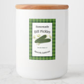 Dill Pickles Plaid V Etiket (Voorkant)