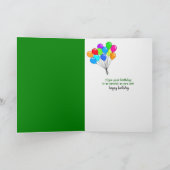 dill picknick met roze bril voor verjaardag kaart (Binnen)