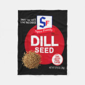 Dill Seed Halloween Sce Costume Group Matching Fleece Deken (Voorkant)