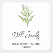 Dill Seeds label (Voorkant)