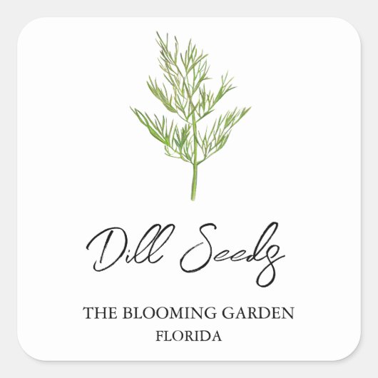 Dill Seeds label (Voorkant)