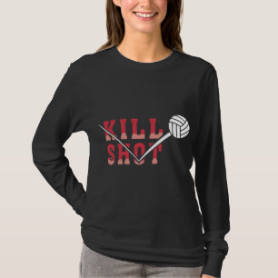 Dill Shot Volleyball Black T-Shirt