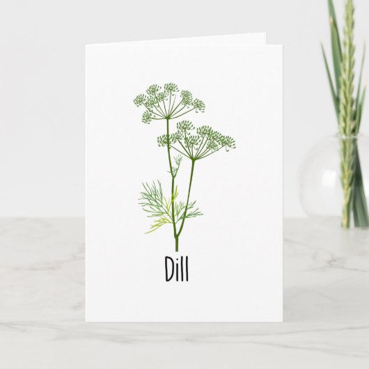 Dill Spices Herb Kaart (Voorkant)