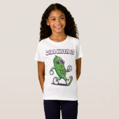 Dill With It Cool Pickle Girl's T-shirt (Voorkant volledig)