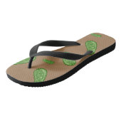 Dill With It Design - Heren Flip Flops, brede band Teenslippers (Schuin)