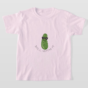 Dill with it Design - Meisjes' Basic T-Shirt