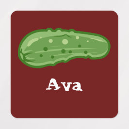 Dill with it Design - Small Square Clothing Label