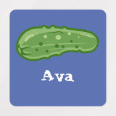 Dill with it Design - Small Square Clothing Label (Design 1)