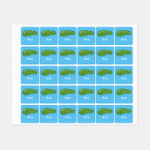 Dill with it Design - Small Square Clothing Label (Vel)