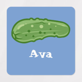 Dill with it Design - Small Square Clothing Label