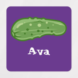 Dill with it Design - Small Square Clothing Label