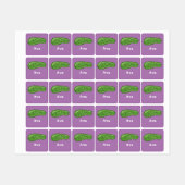 Dill with it Design - Small Square Clothing Label (Vel)