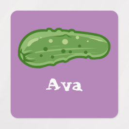 Dill with it Design - Small Square Clothing Label