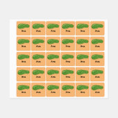 Dill with it Design - Small Square Clothing Label (Vel)