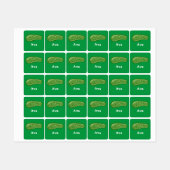 Dill with it Design - Small Square Clothing Label (Vel)