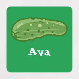 Dill with it Design - Small Square Clothing Label